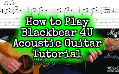 Blackbear 4U Acoustic Version Guitar Lesson