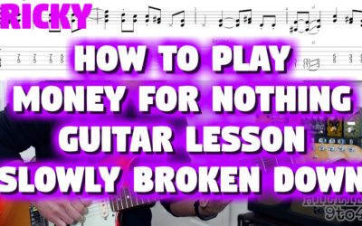 Money for Nothing Guitar Riff with TAB and Video