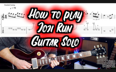 Joji Run Guitar Solo TAB