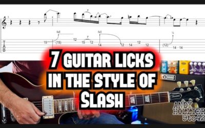 7 Guitar Licks in the Style of Slash with TAB